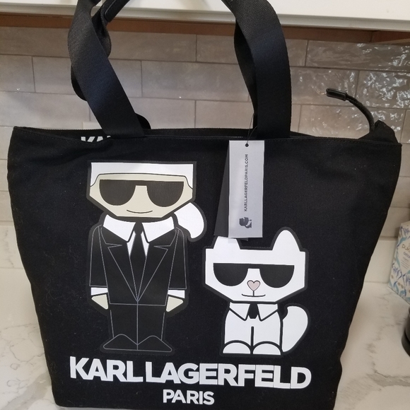 SOLD! NWT Karl Lagerfeld Paris tote - Picture 5 of 9